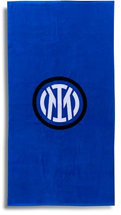 hermet Inter hel strandhandduk, strand- eller poolhandduk, 100% bomull, 70 x 140 cm eller 90 x 170 cm, officiell produkt
