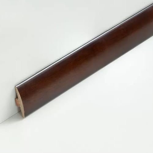 Wooden T Molding Trim Floor Transition Strip,Flooring Gaps Divider Strip Flat Cinch Seam Cover,Solid Wood Doorway Edge Trim 35inch Long(Color:P)