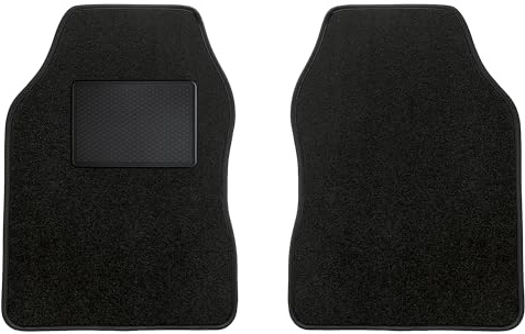 MOTOS Basic Universal vorne Velours-Fußmatten Universel - Basic, Material, Schwarz - Erleben Sie neuen Fahrkomfort mit einem Automatten Satz für Ihr Auto
