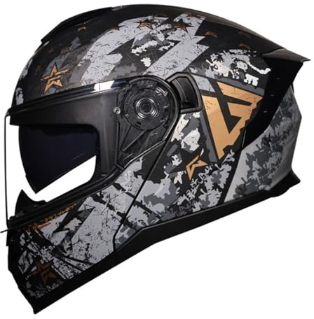 Integrierter Klapphelm Modularer Motorradhelm Mit Doppelvisier Motorrad Helm Rollerhelm Sturzhelm Rennhelme Für Damen Und Herren DOTECE Zertifiziert Vollvisierhelm