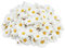 PARFCO 200 Stück Kunstblumen, Gänseblümchen Deko, Kunstblumen Wie Echt, Miniatur Künstliche Balkonpflanzen, Streudeko Blumen für Hochzeit, Party, Heimwerken, Blumenarrangement, Kranz