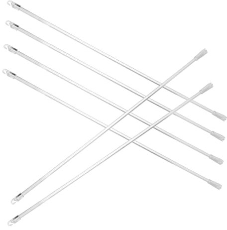 Warmhm Jalousiestab 6 Stück Für Vertikaljalousien Transparente Gardinenzugstange Installieren Ohne Werkzeug Pom Material Für Zuhause Büro Und Hotel