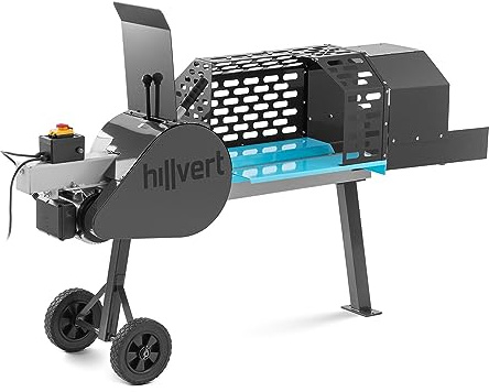 hillvert Fendeuse de bûches électrique HI-LS-8000K avec puissance de fendage de 8 t 1050 W Ø 50-280 mm 2 volants d'inertie
