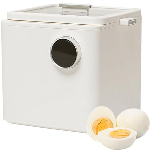 QUTBAG 600W Electric 4 Eggs Boiler, Commercial Smart Egg Cooker with 6 Hours Timer, 5 Reservation Mode Small Microwave Oven, for Soft, Medium, Hard Boiled Eggs