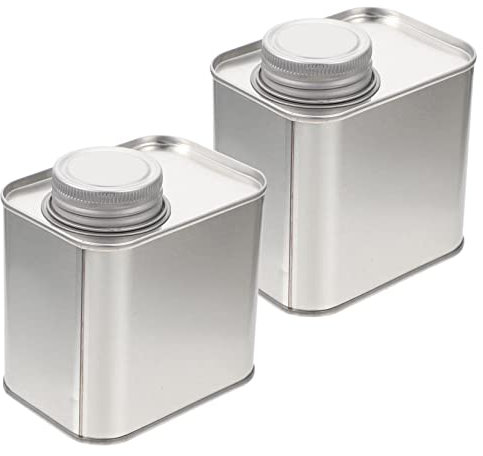 CIYODO 2stücke Weißblechdosen Mit Versiegeltem Deckel Teedosen Vorratsboxen Aufbewahrungsbehälter Dauerhafter Politur Für Tee Trockenfrüchte Süßigkeiten