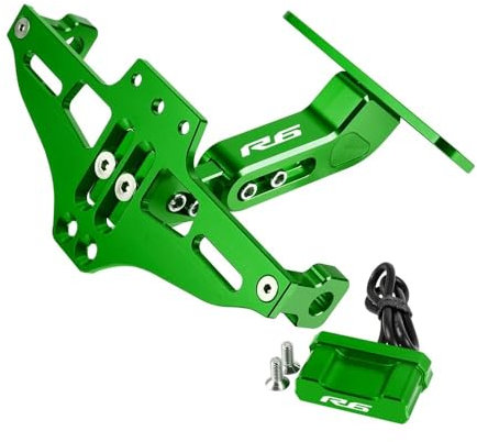 DINGYIG Für Y&amaha Für R6 Für YZF-R6 Für YZF R6S 1999-2023 Motorrad-Hinterrad-Kennzeichenhalterung Kennzeichenrahmen