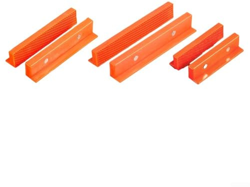 babominimer Almohadillas planas de nailon para tornillo de banco de 4, 5 y 6 pulgadas, protección antipellizcos para mordazas de tornillo con fijación magnética, agarre de ranura profunda para tubos