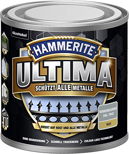 Hammerite Ultima Matt, Verkehrsgrau RAL7042, 250ml