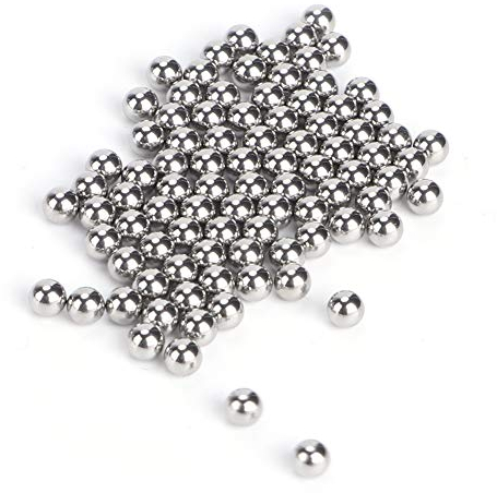 KUIKUI 500 Stück Dekanter-Reinigungskugeln, 3 mm Edelstahl-Flaschenreinigungsperlen für Weindekanter und Glaswaren