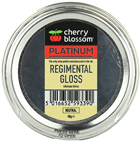 Cherry Blossom Footwear Regimental Gloss Shoe Polish, Neutral, 40G UK