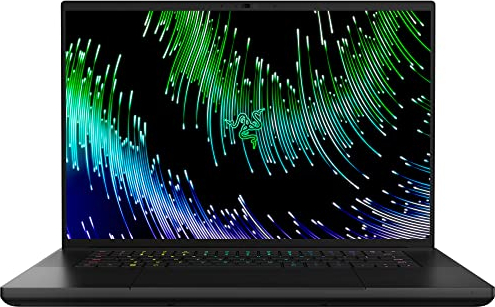 Razer Blade 16 (2023) - 16 Zoll Gaming Laptop - NVIDIA Geforce RTX 4080 - Intel Core i9-13950HX - 16 QHD+ 240Hz Display (32GB DDR5 RAM, 1TB SSD, Alu-Gehäuse) QWERTZ DE-Layout | Schwarz