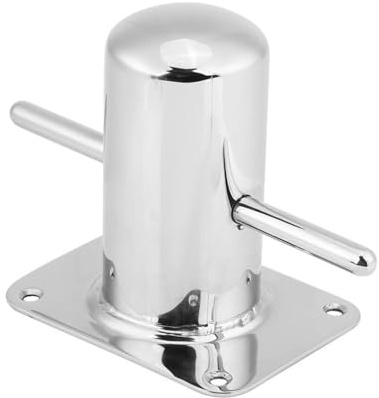 Jadeshay Bootspoller, Boote Kreuzpoller, Stainless Steel Cleats Marine Samson Post Pollerklampe Festmacher für Marine Yacht 120 mm x 90 mm