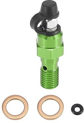 AQWAL Kompatibel Mit Kawasaki M10 X 1,25 Mm Motocross-Entlüftungsnippelkappe, Motorrad-Fahrradbremsen-Hauptzylinder-Bremssattel-Entlüftungsschraube Mit Kappe Sets Schrauben Muttern (Color : 52mm 1)