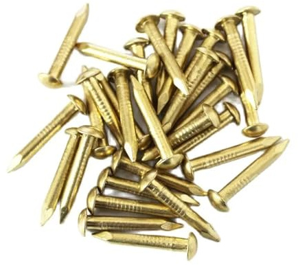 Yjin store Solid Brass Pins Nails Small Round Head Tack Repair Hobby Wall Hanging (Size : 1.5x10mm 80pcs)
