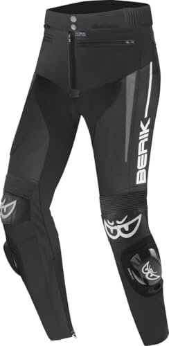 Berik Kendo Ladies Pantaloni in pelle da moto, nero, 40