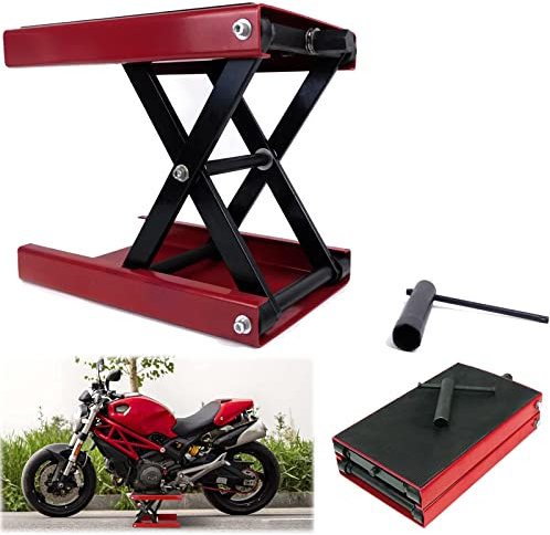 Motorrad-Scherenhebebühne, Wagenheber, 1100 lbs, Motorradständer, verstellbar, faltbar, Hebe-Ständer, Tisch, Scherenhebebühne, Motorrad-Reparaturwerkzeug für die Werkstatt zur Verwendung in der Gara