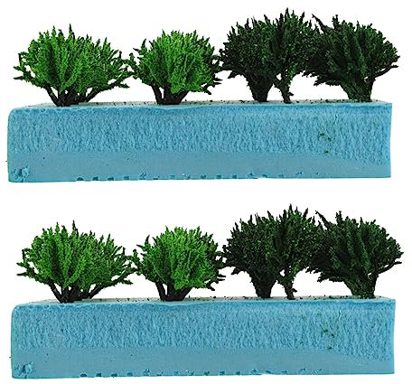 CORHAD De Vegetación para Paisajismo Cajas De Arbustos Artificiales para Maquetas y De Material De Bricolaje