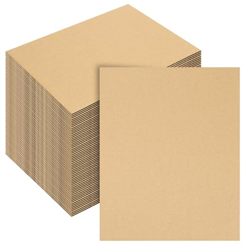 KEILEOHO Lot de 100 papier cartonné, papier cartonné a4 pour bricolage, 200 x 250 x 3 mm d'épaisseur, Pour bricolage
