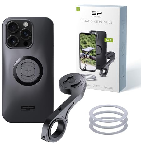 SP CONNECT Roadbike Bundle kompatibel med iPhone 16 Pro | SPC+ | Mobiltelefonhållare för Road Bike | Mobiltelefonhållare för cykel