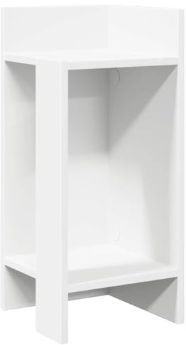 vidaXL Beistelltische 2 STK. mit Ablage Weiß 25,5x27x60 cm