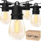 Yuucio Guirlande Lumineuse D'ExtéRieur 45 M, Guirlande Lumineuse Led D'ExtéRieur, éTanche Ip65, 45 + 3 Ampoules S14 En Plastique Pour Jardin ExtéRieur, Terrasse, FêTe, Mariage