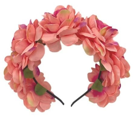 TTPSRY Serretête Couronne Florale Artificielle Bandeau Cheveux Élégant Accessoire Coiffure Mariage Cérémonie Printemps Été