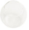 Elegante vaso a sfera in vetro trasparente per terrari, candele e piante in occasione di eventi (A)