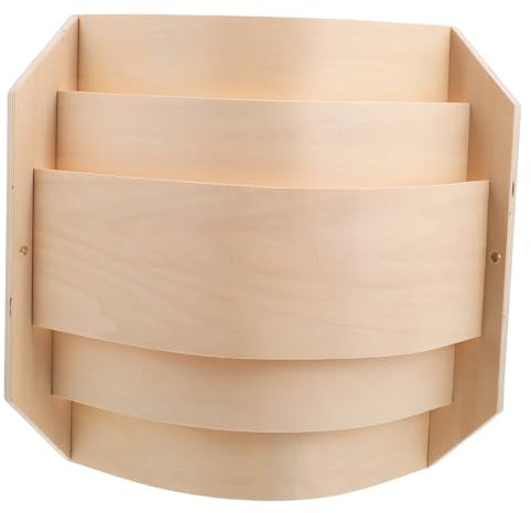 Garneck Pantalla De Madera Para Lámpara De Sauna Pequeña Esquina Delgada, Madera Resistente Para Alta Temperatura, Iluminación Suave y Práctica Para Habitaciones De Sauna