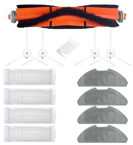 Vacuum attachment Main Side Brush Hepa Filter Mop Rag Compatible WithXiaomi Mi Robot Vacuum Mop 2 Lite/Mi Robot Vacuum Mop 2 Pro/MJSTL / MJST1SHW Parts(209)