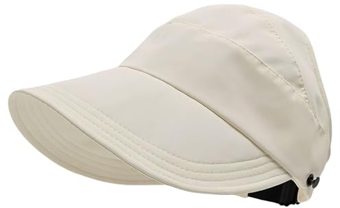 GWAWG Cappello da sole da donna, protezione UV per esterni, con tesa larga, pieghevole, traspirante, leggero, extra larga, protezione solare