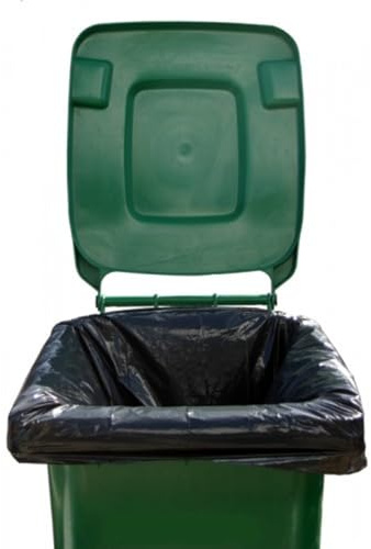100 Stück / 240 Liter/reißfeste Container Müllsäcke | Abfallsäcke extra | 10 x 10 Rollen | 240 Liter 100 x 125 cm | recycling, stabil und reißfest