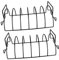 UPKOCH 2 Pièces Support de Barbecue Durable Lot pour Côtelettes Poulet Accessoire de Grillade Extérieur Multi Usage