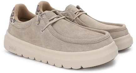PITAS | Lyon | Mocasines de Mujer | Náuticos para el Invierno | Zapatilla de Vestir | Zapatos sin Cordones | Zapatilla Casual | Deportivas Casual | Calzado Walkinpitas | Beige 36