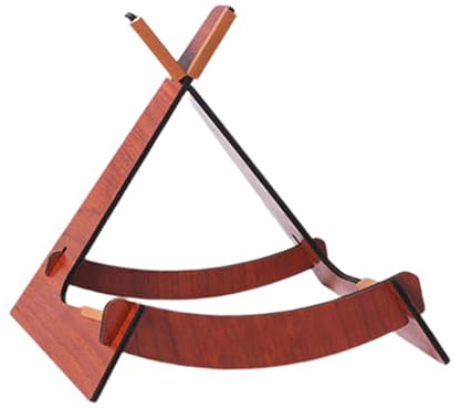 Oshhni Gitarrenständer aus, XL-förmig, leicht, universeller Violinenständer, Violinen-Stützhalter für E-Gitarre und, Helles Holz Farbe