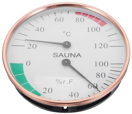 ibasenice Termómetro De Sauna Medidor De Humedad Higrotermógrafo Mini Higrómetro Termómetro Higrómetro para Sauna Medidor De Humedad Y Temperatura