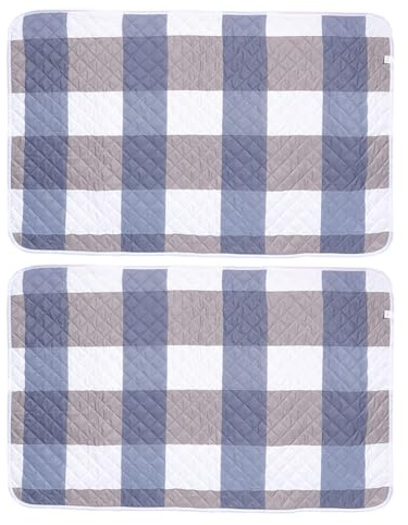 DOITOOL Lot de 2 Tapis Absorbants pour Cage de Cobaye 80x120 Cm, Alèses Lavables et Imperméables en Matière Douce, Coussins Réutilisables Adaptés aux Hamsters, Chinchillas, Lapins –