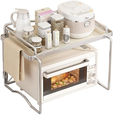 Supporto industriale per forno a microonde con ripiani da cucina con armadio mensola regolabile per uso domestico e ristorante