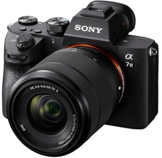 Sony Alpha 7 III cámara mirrorless (Full-Frame) con Objetivo 28-70mm, 24.2MP, 10 fps, estabilización de 5 Ejes y Enfoque automático preciso, Ideal para fotografía versátil y vídeo en 4K, Negro