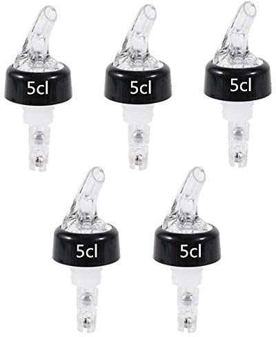 Delaman Wine Pourer Bottle Pourers, Caño Cónico, Licor Pourers, Decanter Spout (Color : White, UnitCount : 5cl)