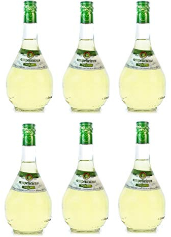 6x Ampelicious Weiß trocken je 500ml 11% griechischer Wein in kleinen Flaschen Weißwein dry + Probiersachet 10ml Olivenöl