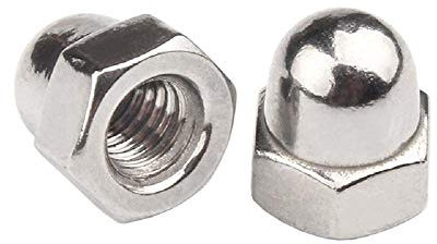 304 Edelstahl-Überwurfmutter, Überwurfmutter mit Kappe, halbrunde Kugelkopfmutter M3M4M5M6M8M10M12M16M18-M20-M16 * 304 Material * 1