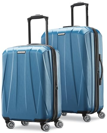 Samsonite Centric 2 Hardside Luggage, Blau (Caribbean Blue), 2-Piece Set (20/24), Centric 2 Hardside Gepäck