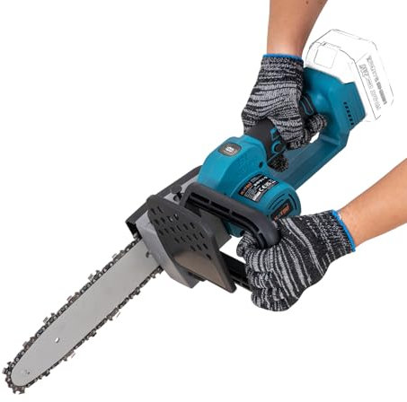 KATSU FIT-BAT 21V Motosega a Batteria Brushless, 750W 10 Motosega Elettrica senza Spazzole per Taglio del Legno Potatura Giardinaggio, senza Batteria o Caricabatterie 102733