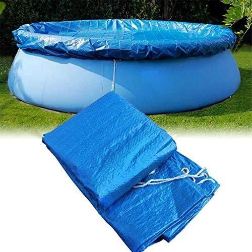Rund Ø 366 cm Poolabdeckung, Schwimmbad Poolabdeckplane,Easy Set Swimming Pool Cover PE Schutzplane Solarabdeckplane Wasserdicht Staubdicht Winddicht Solarabdeckung Solarfolie Solarplane Poolheizung