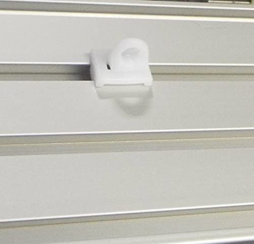 myraumdesign 10 Kunststoff Zwischenfeststeller Gardinenstopper Anschlagstopfen für Aluminium Gardinenschiene mit 6 mm Lauf