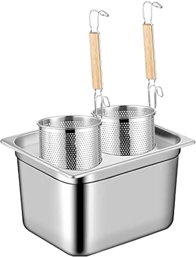Set Inserti Per Teglia Per Pasta, Teglia Per Pasta In Acciaio Inossidabile Con Cestello Colino E Coperchio, Strumento Di Cottura Multiuso, 2/4/6 Fori Opzionali, Per Cucina Domestica, Ristorante