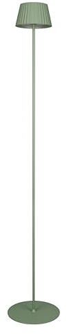 Reality Leuchten LED Außen Akku Stehleuchte Suarez R47706149, Metall Pistaziengrün, inkl. 1.5 Watt LED, 4-fach Touch