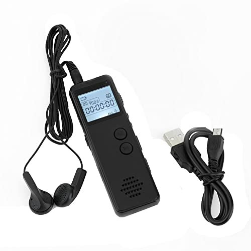 CENMEN 1Set Chiavetta USB USB Dittafono Registratore Vocale Audio Digitale Nero con WAV, Lettore MP3 (8 GB)
