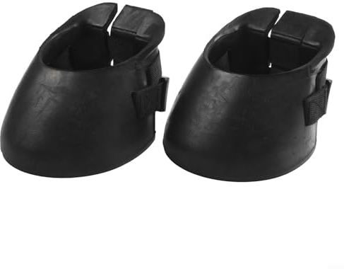 EpheyFIF Hufstiefel für Pferde, 2 Stück, Gummi, rutschfeste Gummi-Hufschuhe, Hufschutz, Hufschutz (XL)
