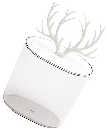 WOONEKY Frascos De Boticario con Tapa Organizador De Mesa Porta Hisopos Cajas Almacenaje Maquillaje